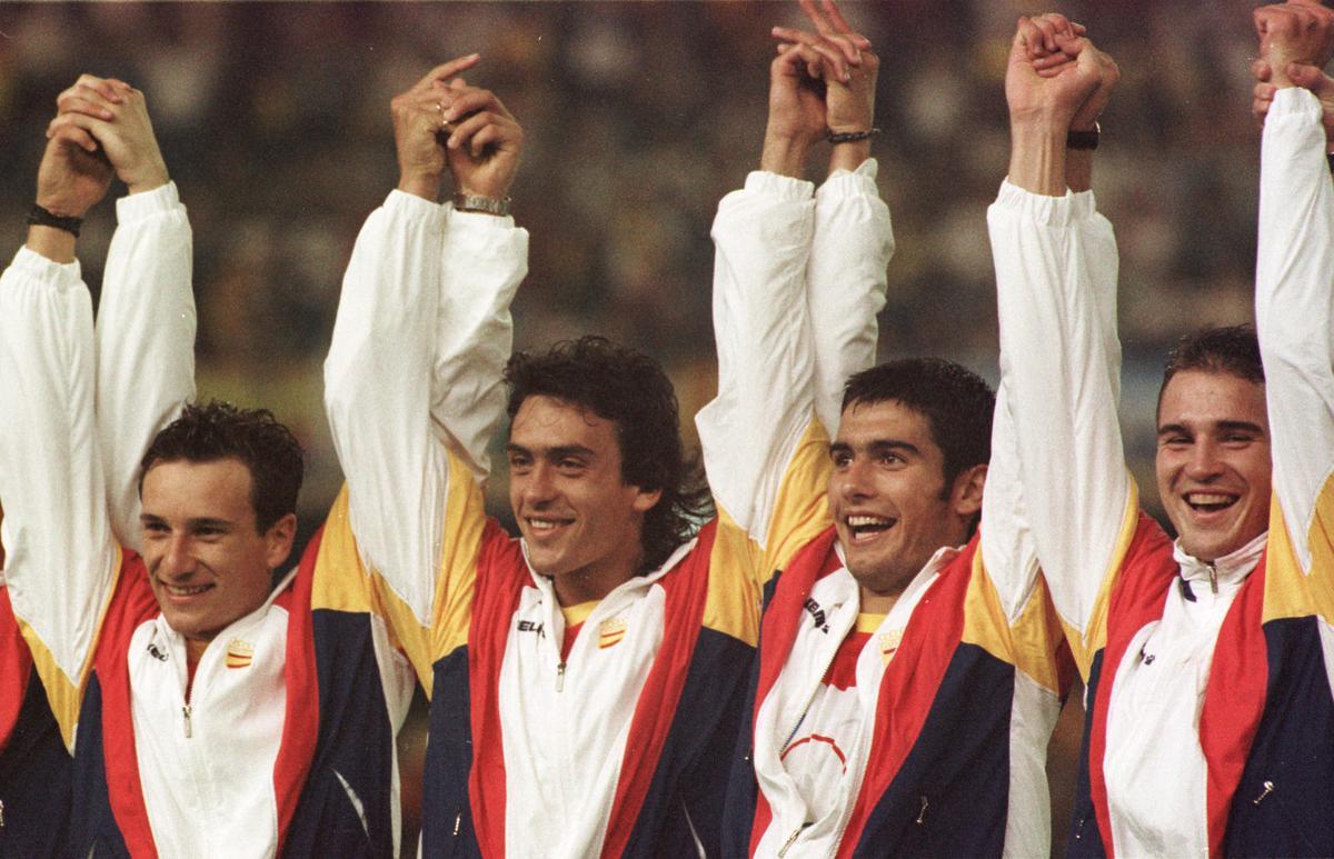 La selección española gana la medalla de oro en los Juegos de Barcelona 92.