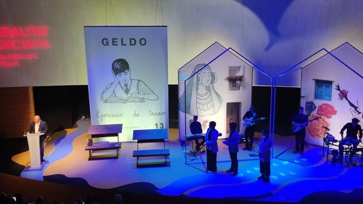 Geldo protagonizó varios momentos de la gala en el Palau de les Arts.