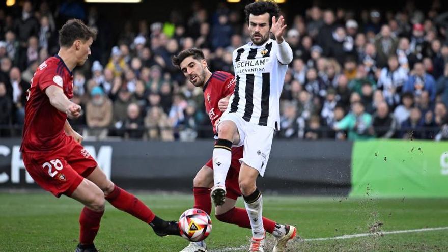 Iago Indias, en un partido de Copa del Rey con el Castellón