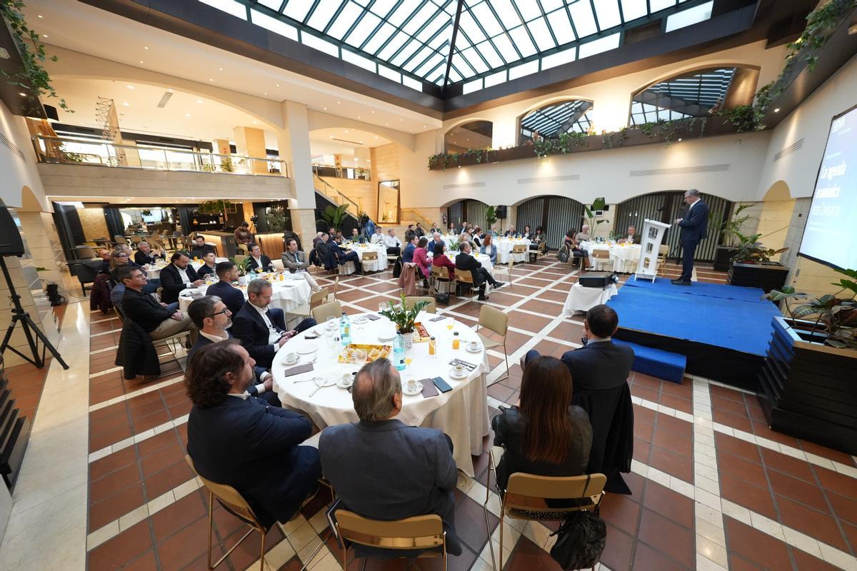 Intervención del conseller, en el evento celebrado en el hotel Intur de Castelló.