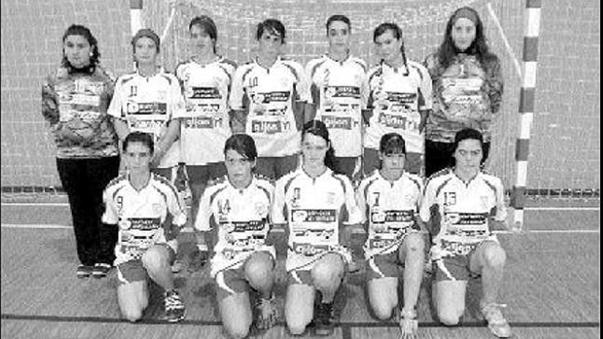 Equipo cadete femenino del Farho Balonmano Gijón