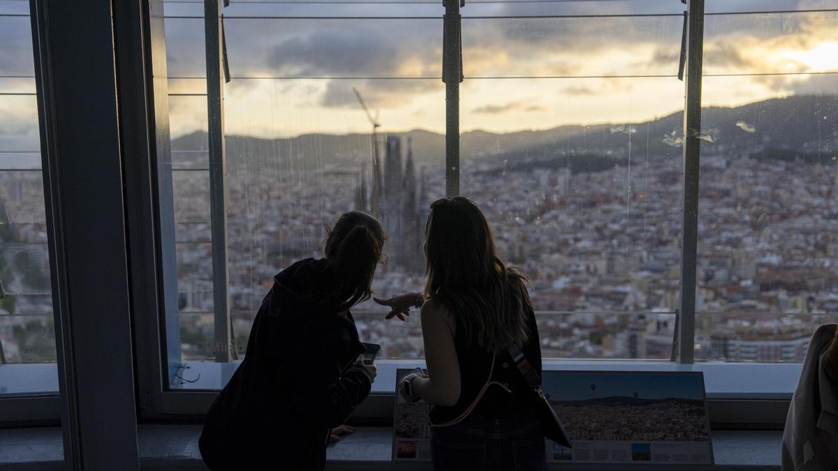 Vista de la Sagrada Família desde el Mirador de la Torre Glòries.
