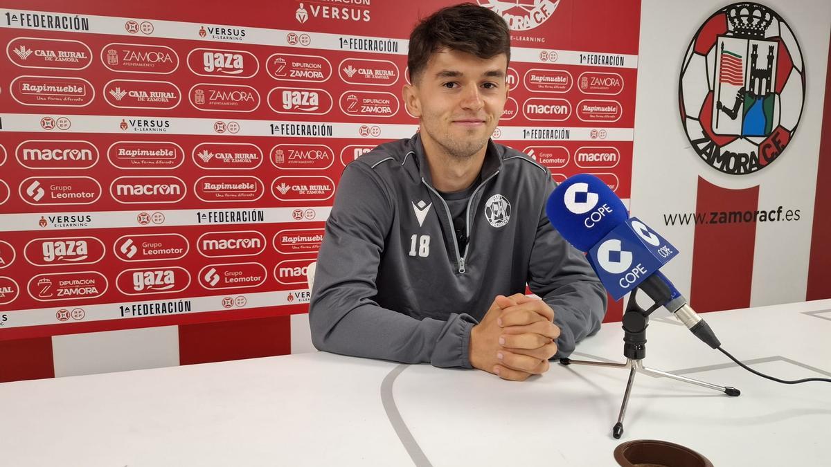 Guille Macho, en la sala de prensa del Ruta de la Plata