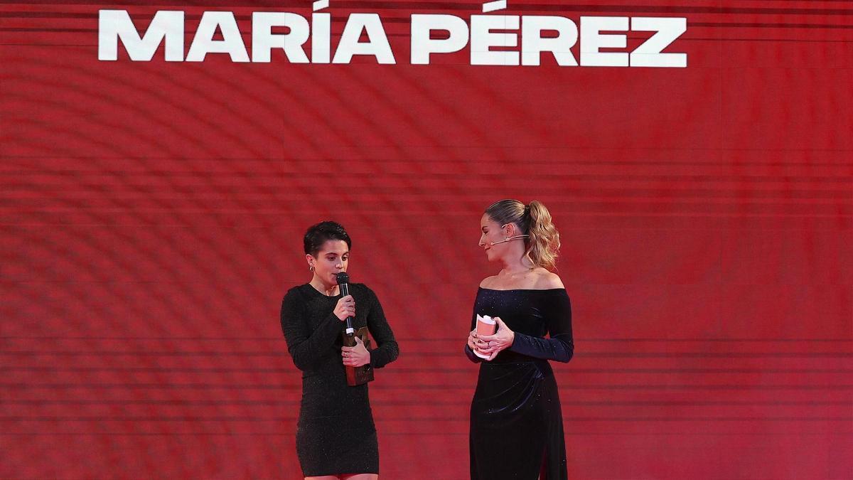María Pérez, en la Gala Valores