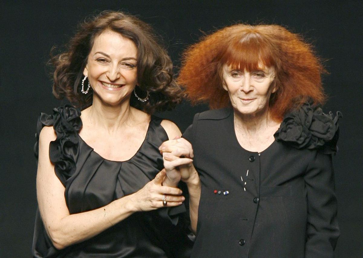 Con su hija, Nathalie Rykiel