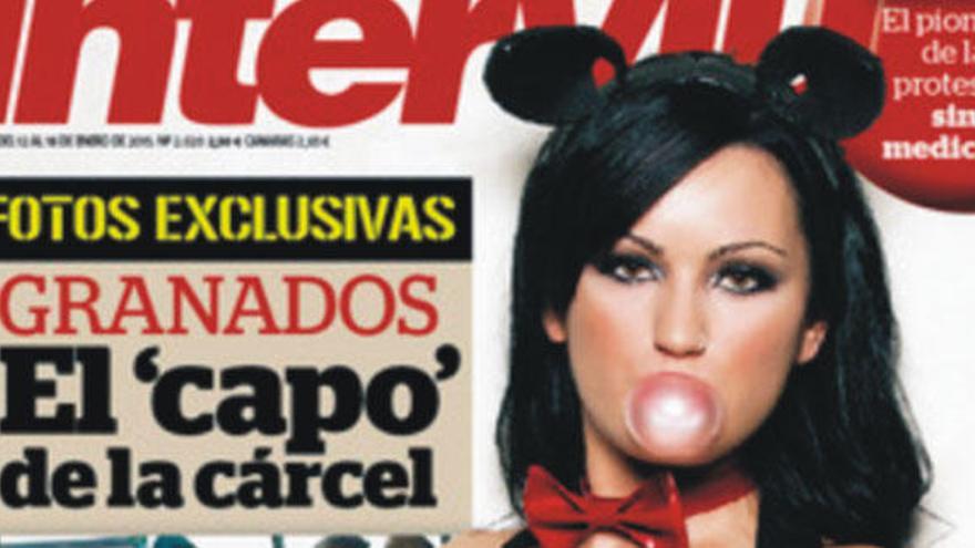 Arantxa, en la portada de Interviú.