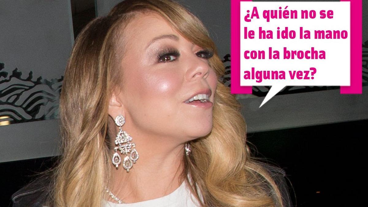 Mariah Carey se pasa con el maquillaje