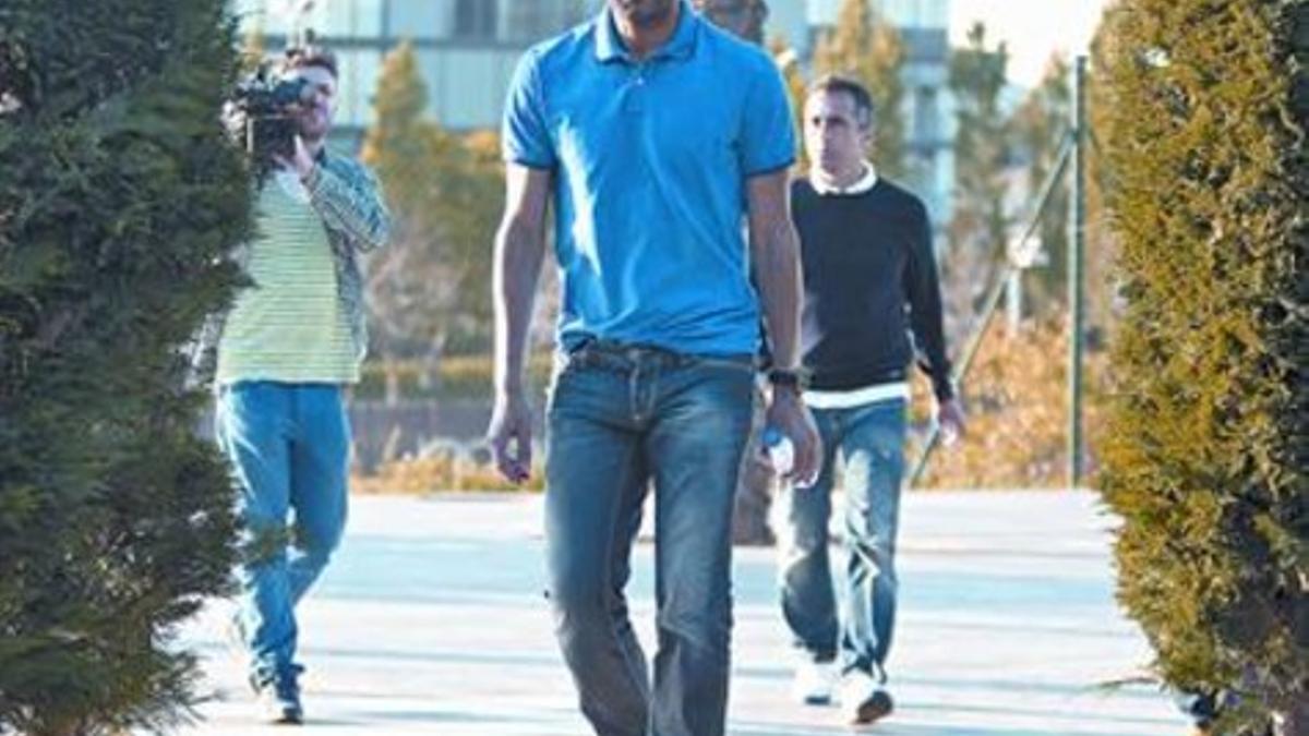 Guardiola, ayer en la ciudad deportiva del Barça, en Sant Joan Despí.