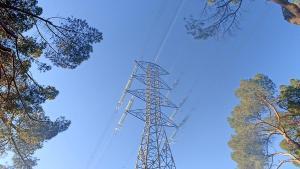 Torre de la red de transporte de electricidad.