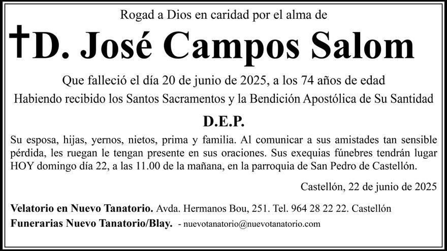 D. José Campos Salom