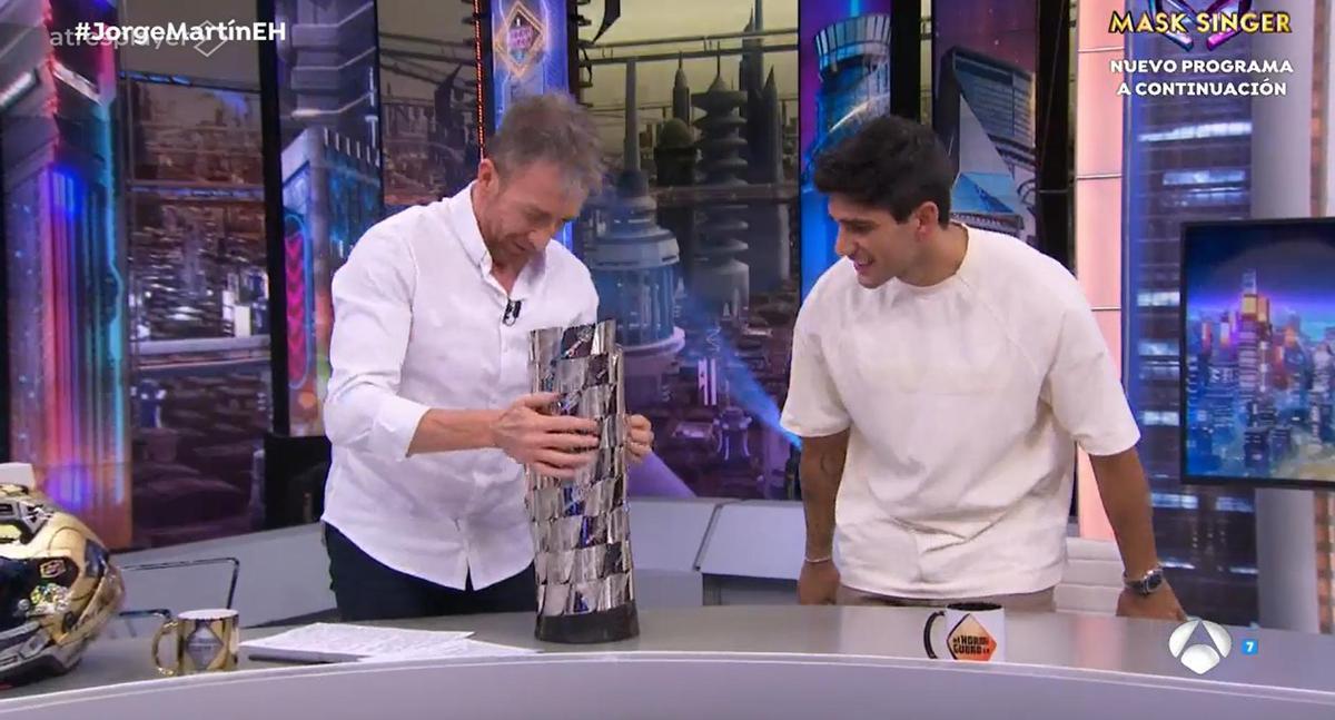 Jorge Martín, con Pablo Motos