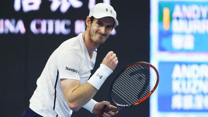 Andy Murray celebra una victoria en Pekín