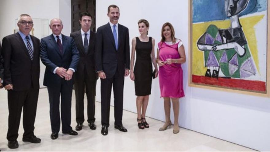 Los Reyes visitan el Museo Picasso de Málaga