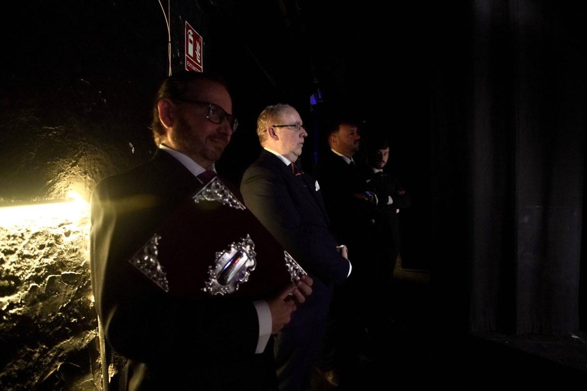 El pregonero de la Semana Santa de Málaga 2026, Ignacio Castillo en el Teatro Cervantes.