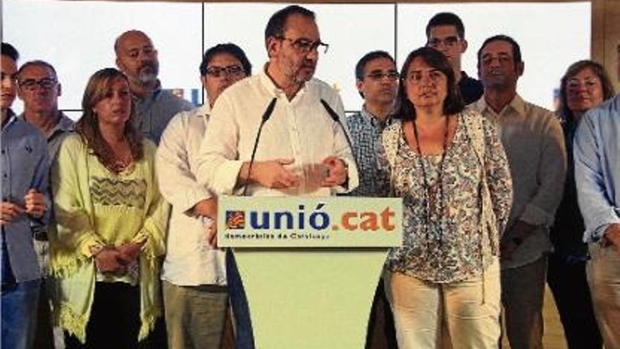 Ramon Espadaler, ahir, en l&#039;acte a la intercomarcal Barcelona.