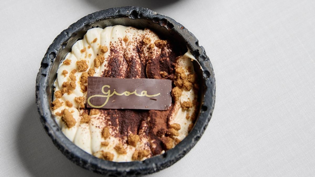 El tiramisú de Gioia, punto y aparte.