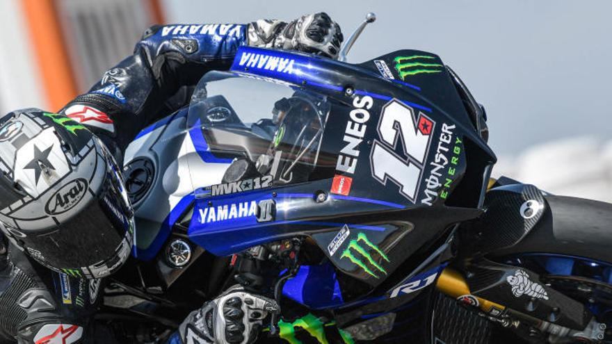 Maverick Viñales, rodando en el Circuito de Cartagena