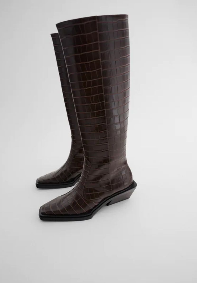 Botas altas cowboy de Zara