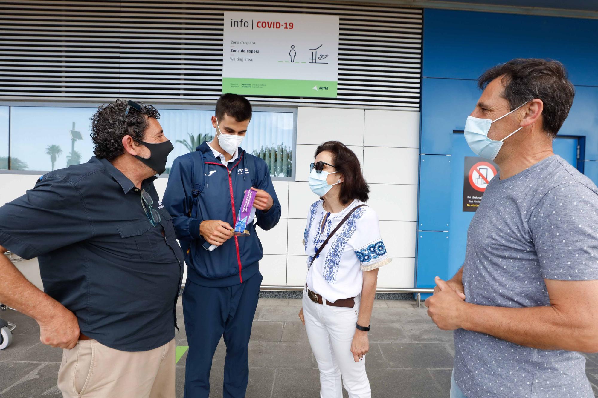 Marc Tur llega a Ibiza tras proclamarse campeón de Europa de marcha