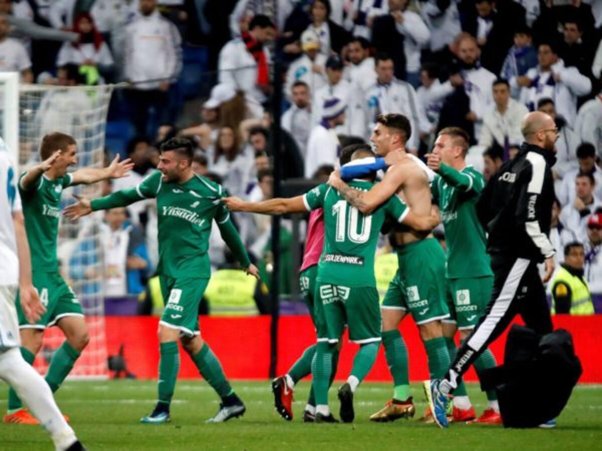 El Leganés elimina al Madrid de la Copa dl Rey en el Bernabéu