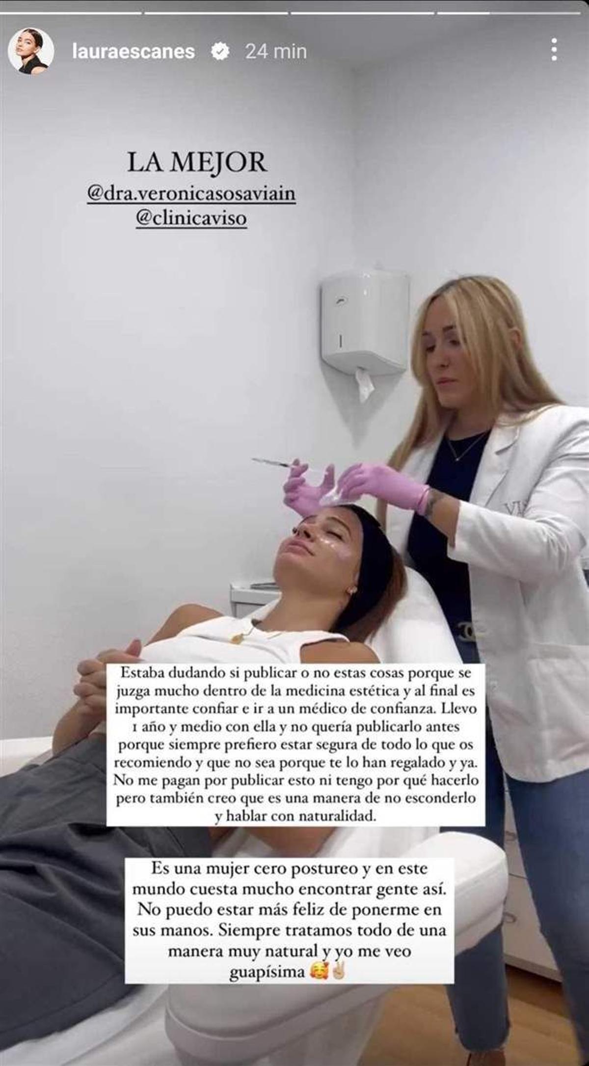 Laura Escanes y su retoque estético