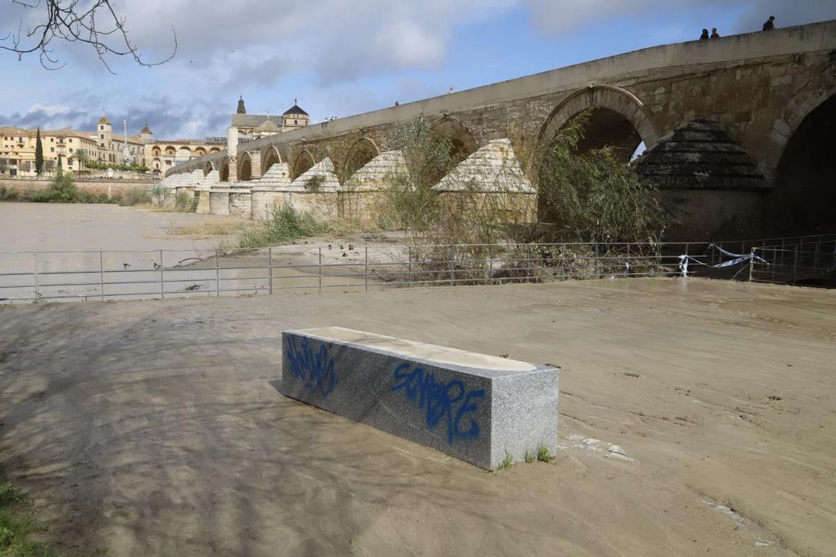 Zona junto al Puente Romano y la Calahorra, en fotografía de este viernes al mediodía.