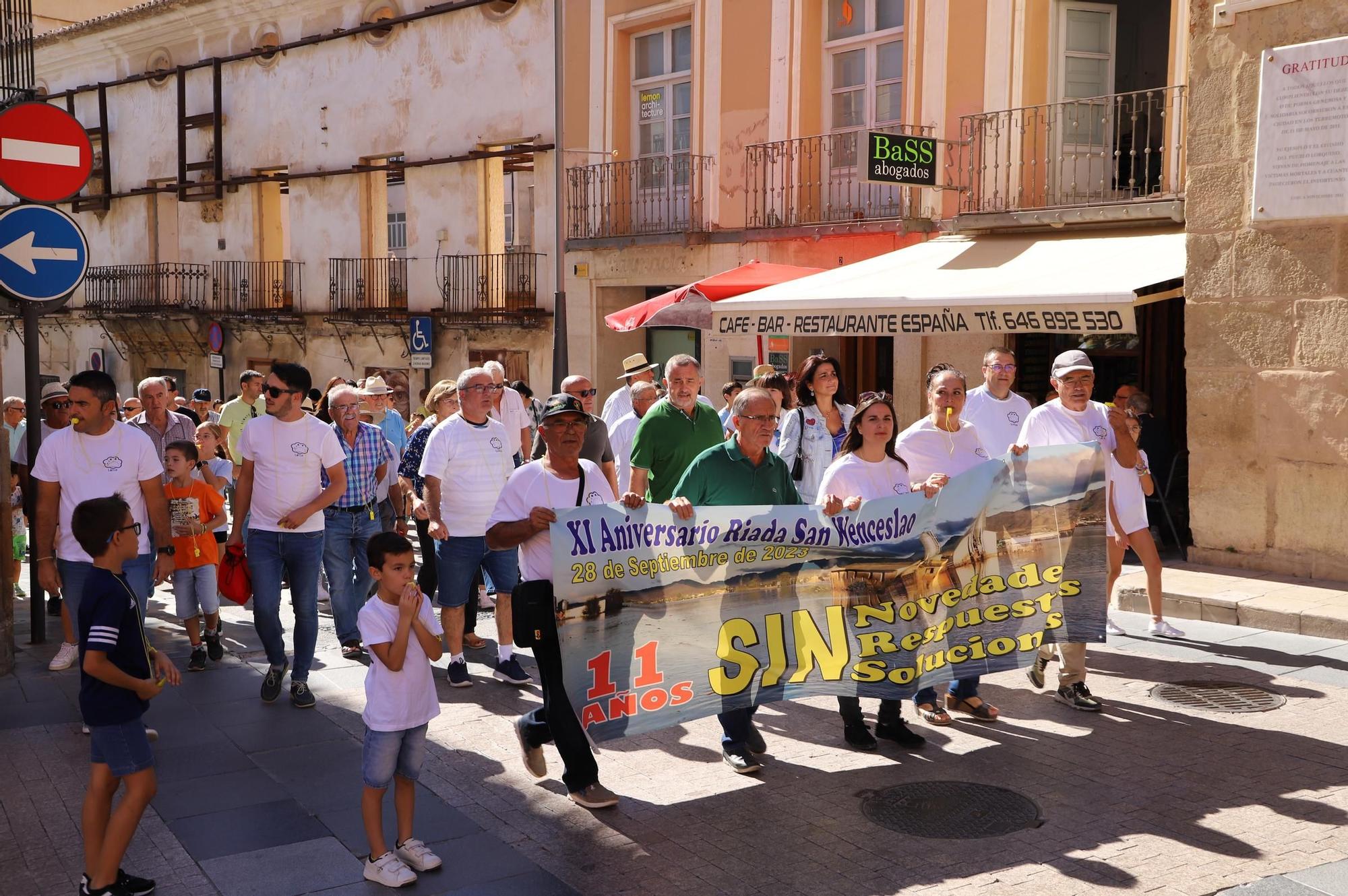 Manifestación por el XI Aniversario de la riada de San Wenceslao