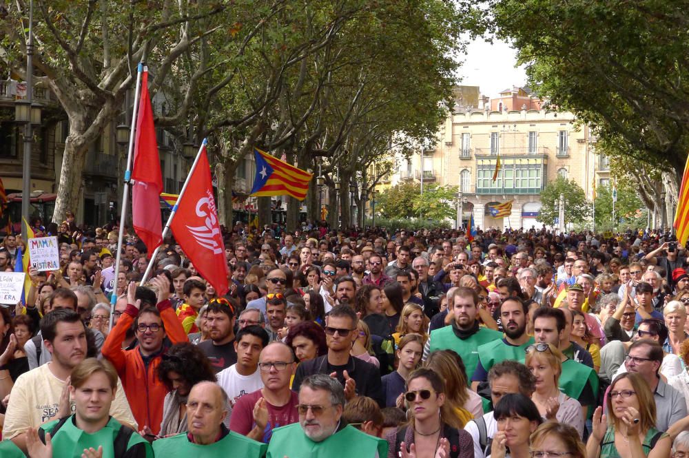 Tractorada i concentració a Figueres