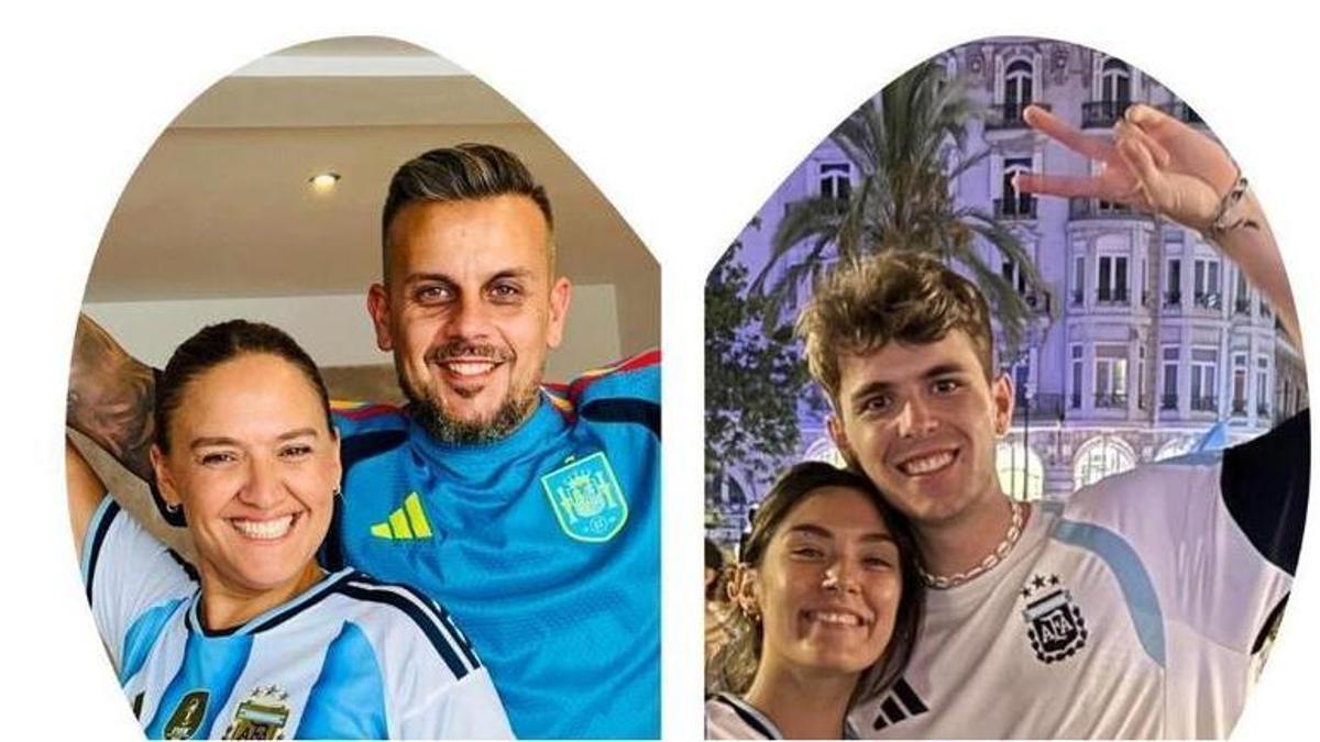 A l'esquerra, la Yanina i l'Andrés, a la dreta, la Yurema i el Marco