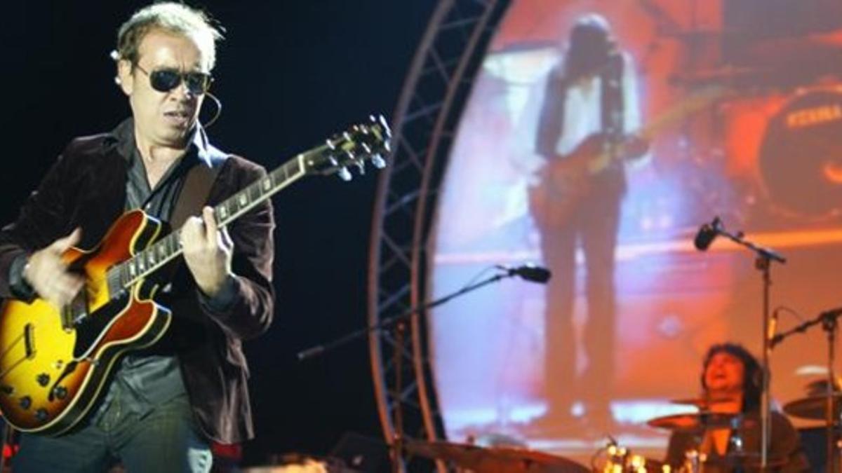 Nacho García Vega, durante una actuación en Barcelona.