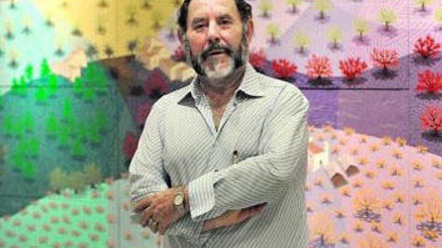 El pintor Evaristo Guerra.