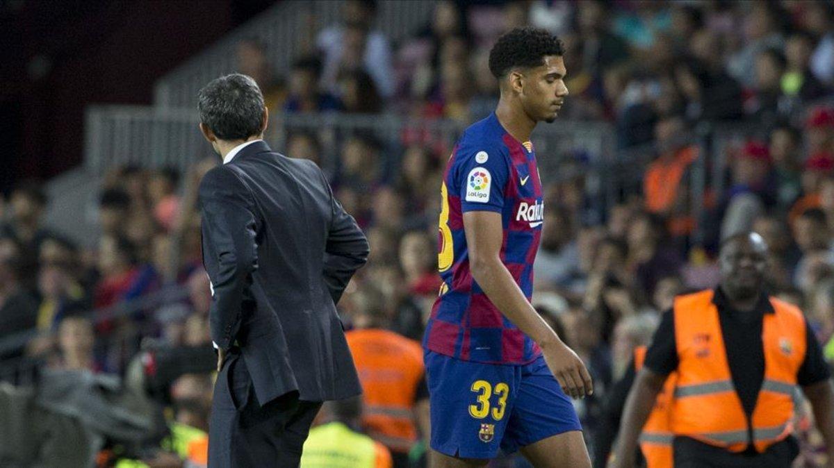 Ronald Araujo solo jugó diez minutos