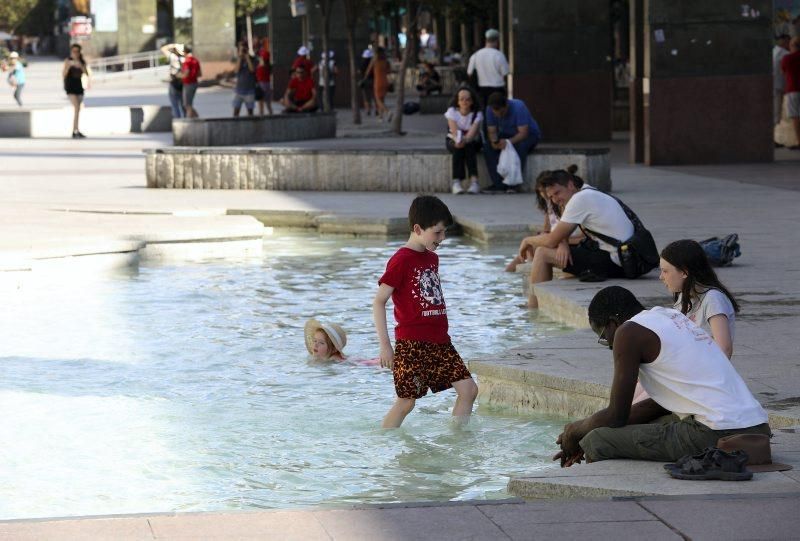 Calor en Zaragoza, 9 de julio agosto