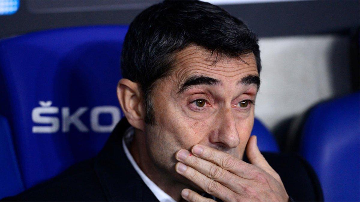 Valverde, en el banquillo en el derbi