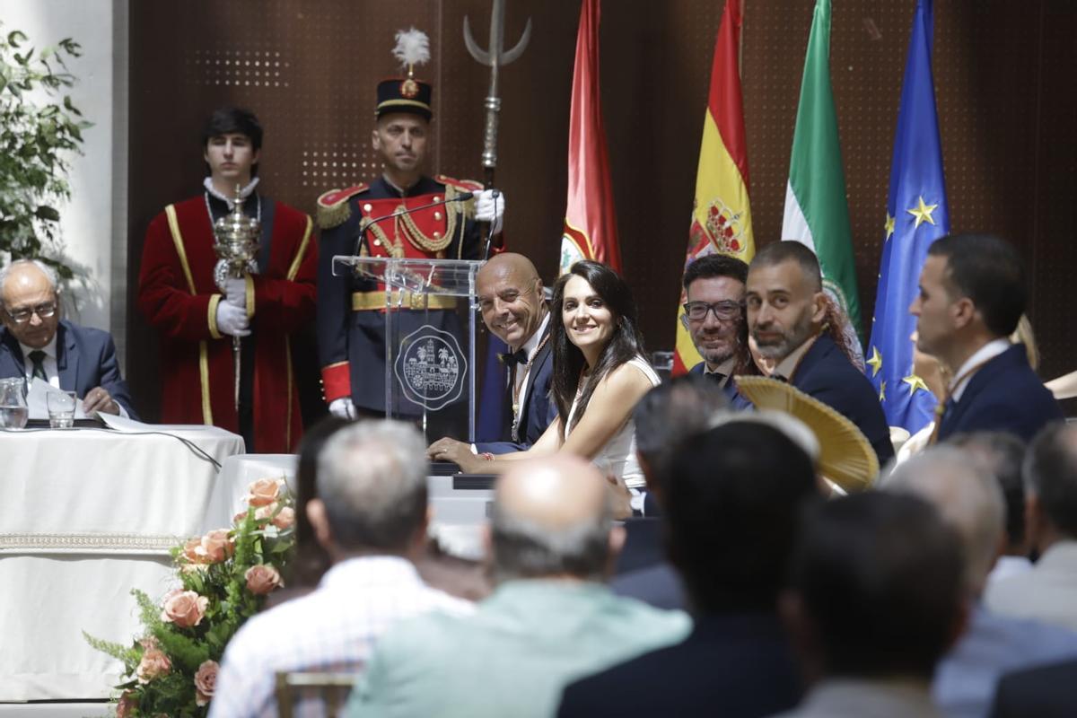 Bancada del PSOE, con Antonio Hurtado, portavoz del grupo municipal.