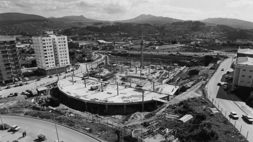 Obras de construcción, en abril de 1989.   | // ALBA VILLAR