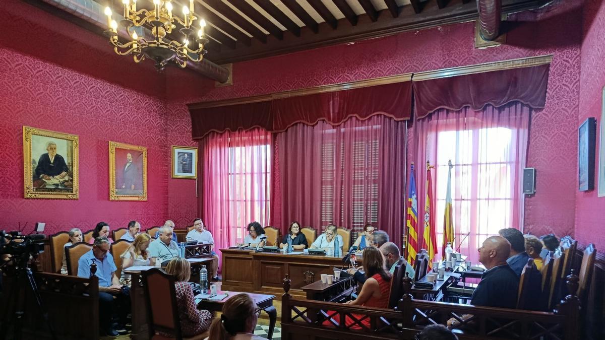 Una imagen del pleno celebrado este viernes por la mañana en el Ayuntamiento de Llucmajor.