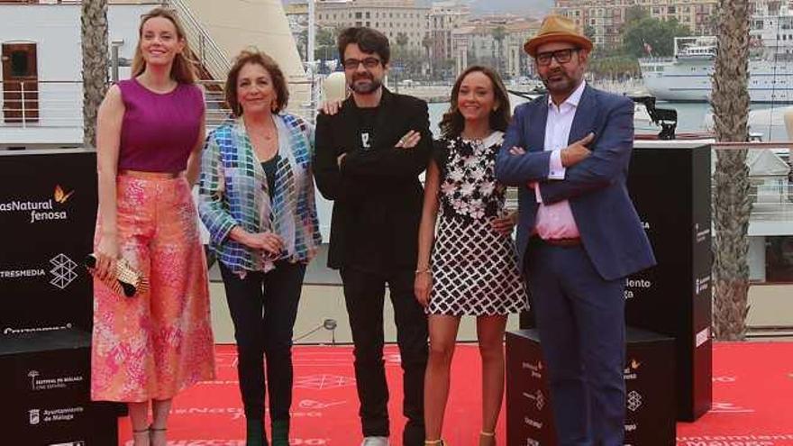 Carolina Bang, Carmen Maura, Pedro Barbero, Lucía de la Fuente y José Corbacho, ayer.