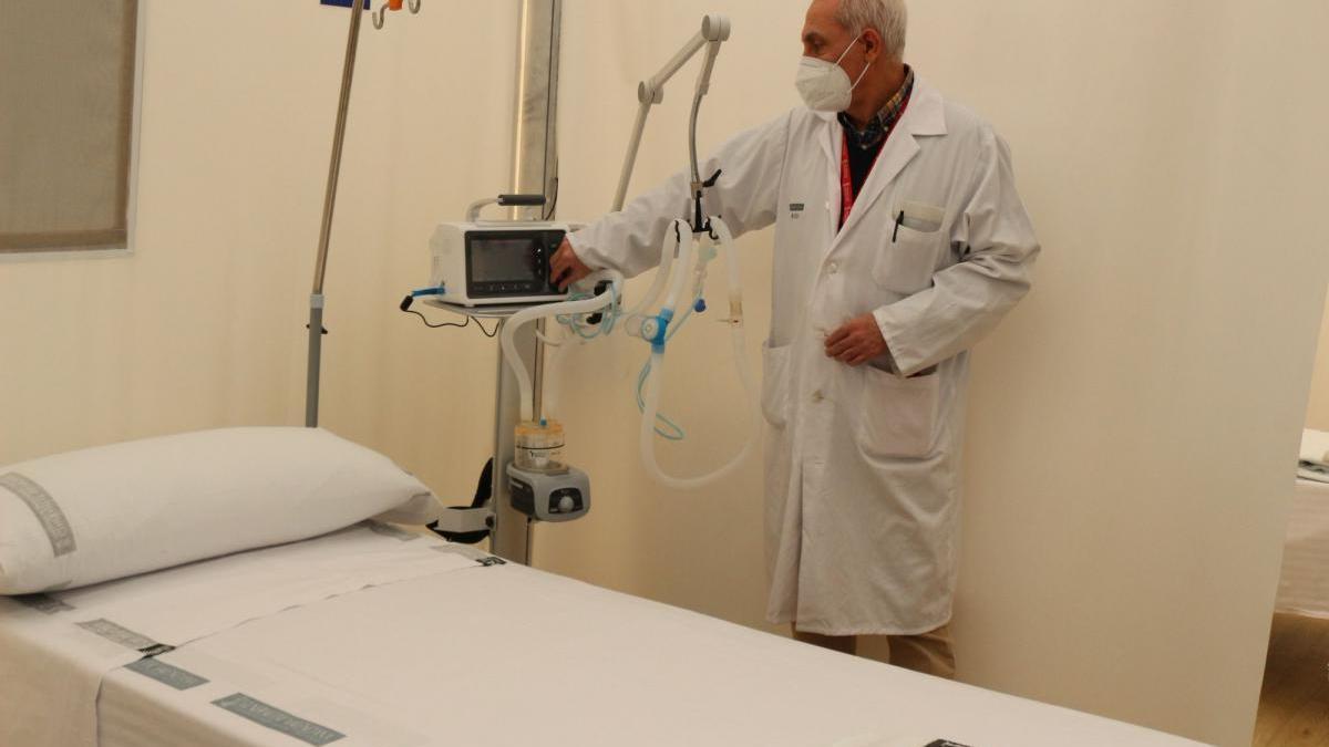Sanidad acondiciona 80 camas en el hospital de campaña de Castelló para aliviar los colapsos