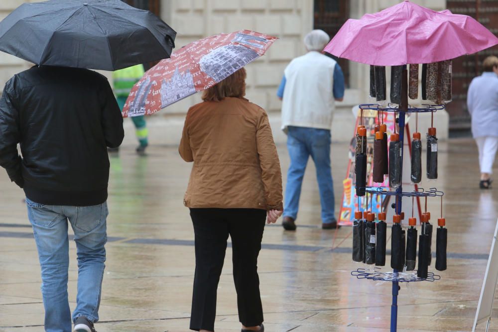 Hasta 4.000 turistas llegados en dos cruceros han pasado una jornada marcada por la lluvia este martes, durante su escala en la capital de la Costa del Sol