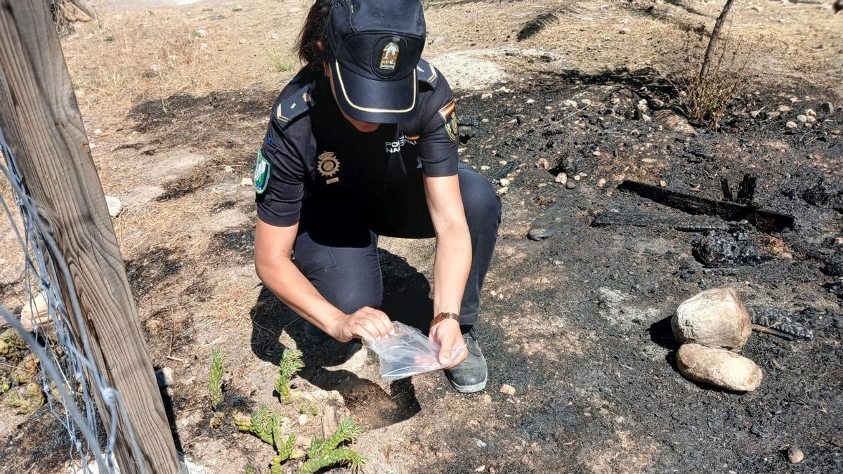 Policía Nacional investiga el orígen del incendio de Granada.