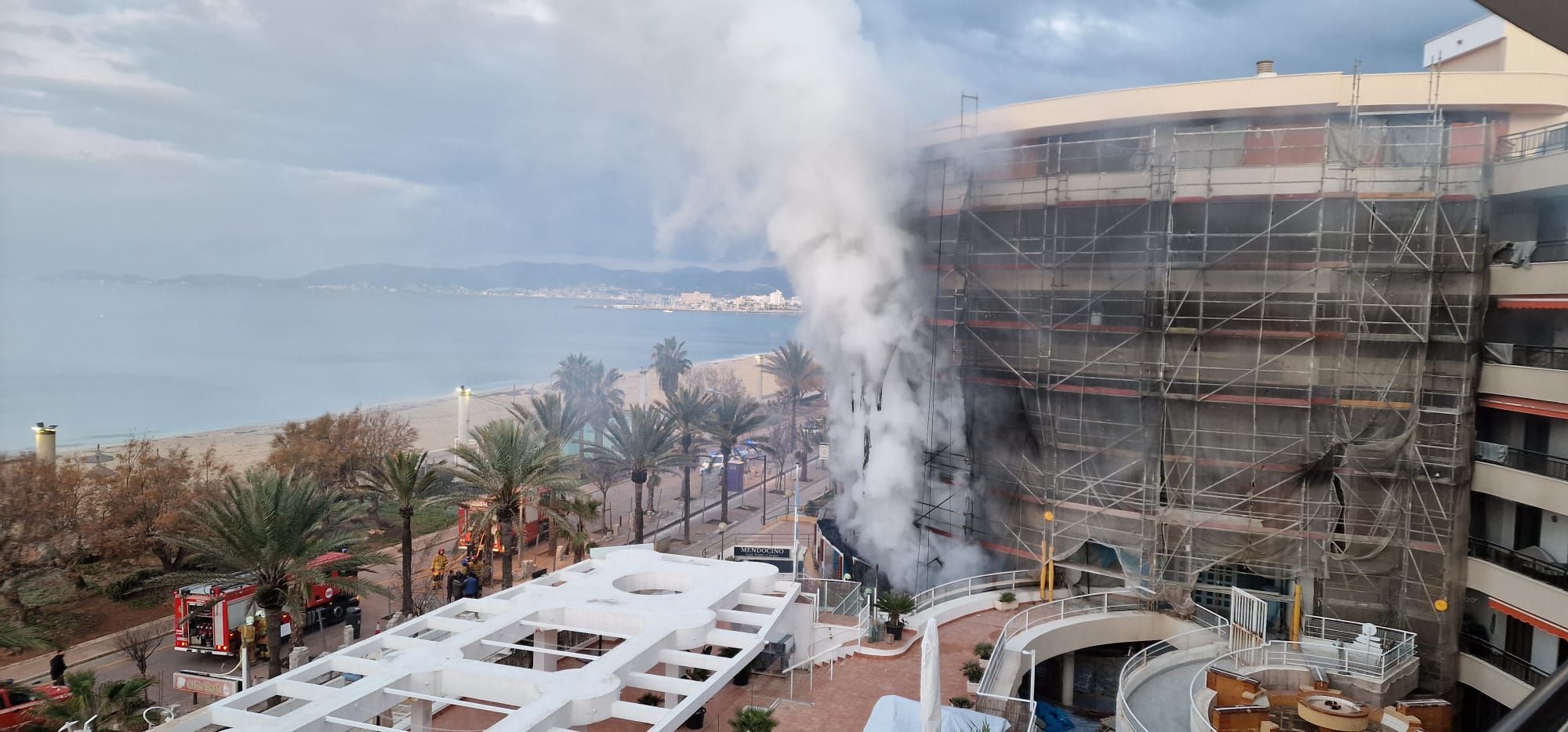 Schwerer Brand im "BikeKing" an der Playa de Palma auf Mallorca