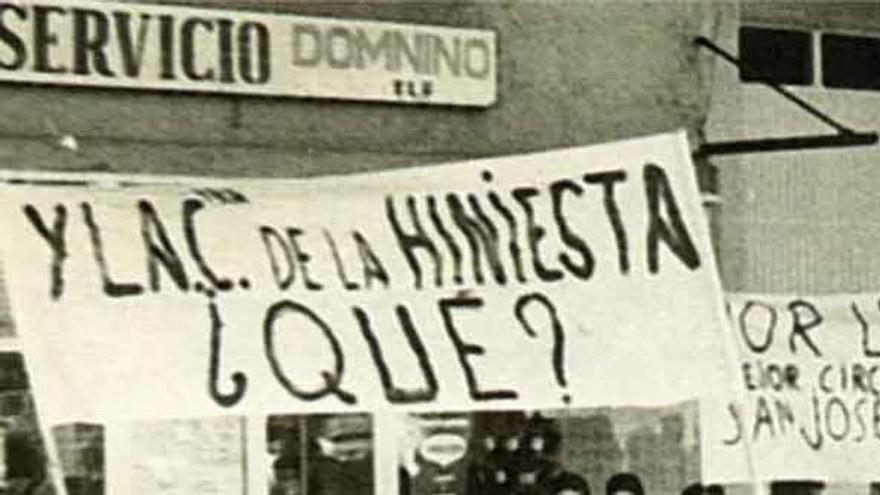 Primera manifestación en Zamora, en los 70.