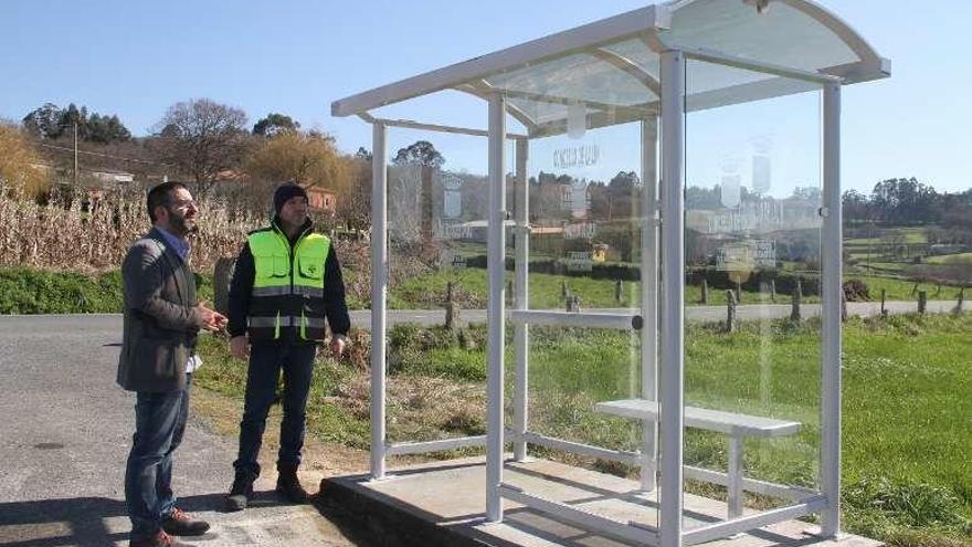 Vilariño y el jefe de la brigada municipal de Obras.