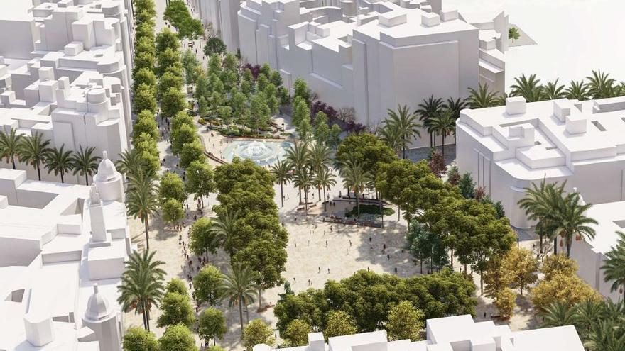 Catalá vol una plaça de l&#039;Ajuntament verda i que realce els edificis senyorials