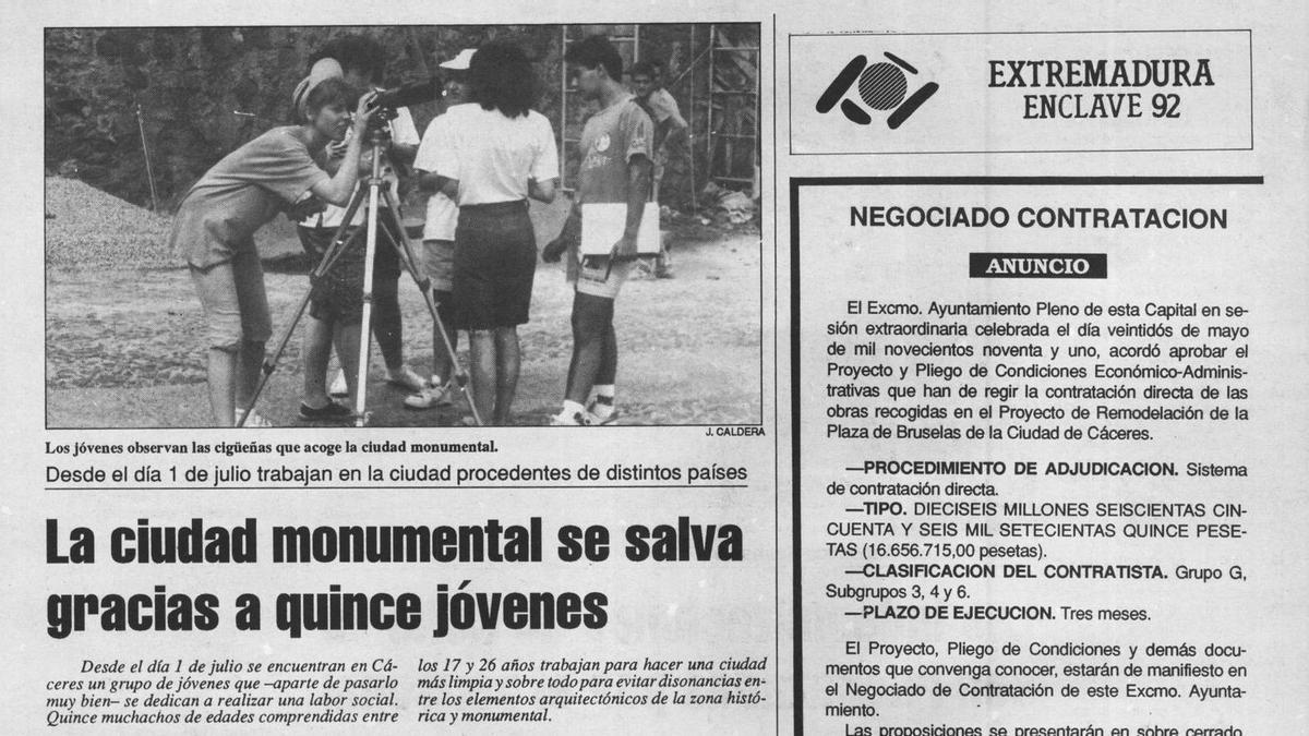 Noticia del 4 de julio de 1991. Juanjo Ventura