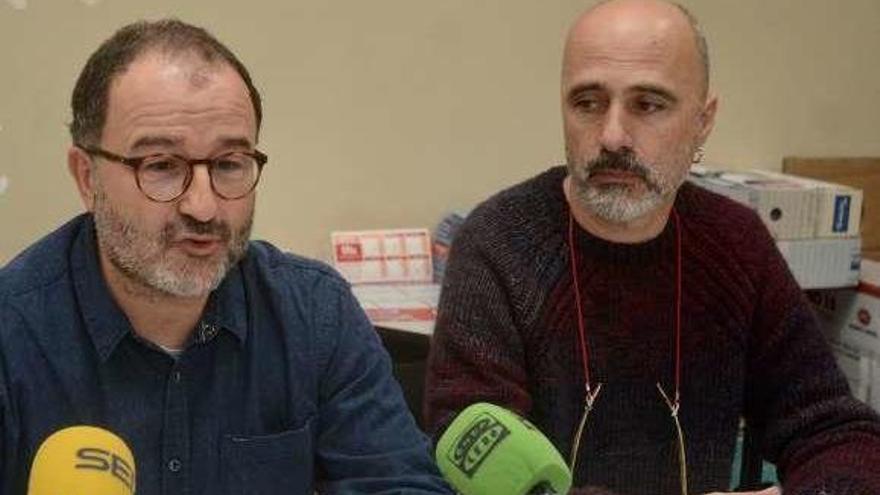 Bermello y Rodríguez, ayer, en rueda de prensa . // Rafa Vázquez