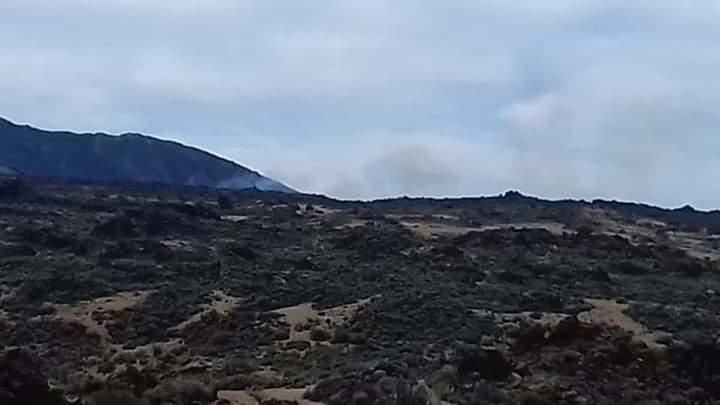 Declarado un incendio en Las Cañadas del Teide