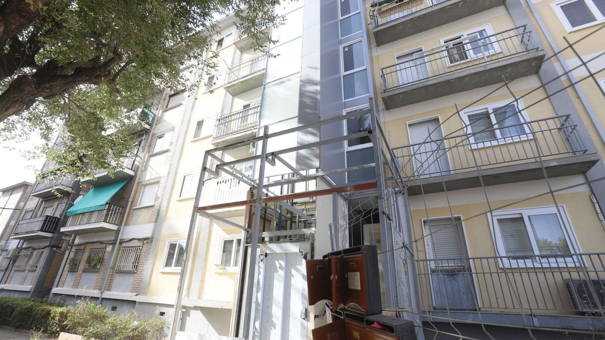 Obras de rehabilitación para incluir un ascensor
