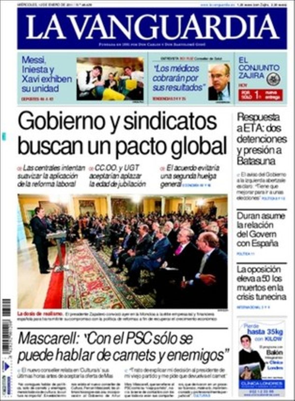 A dins ’La Vanguardia’ també destaca que el Govern de la Generalitat imposa més controls en l’adjudicació de les obres públiques.